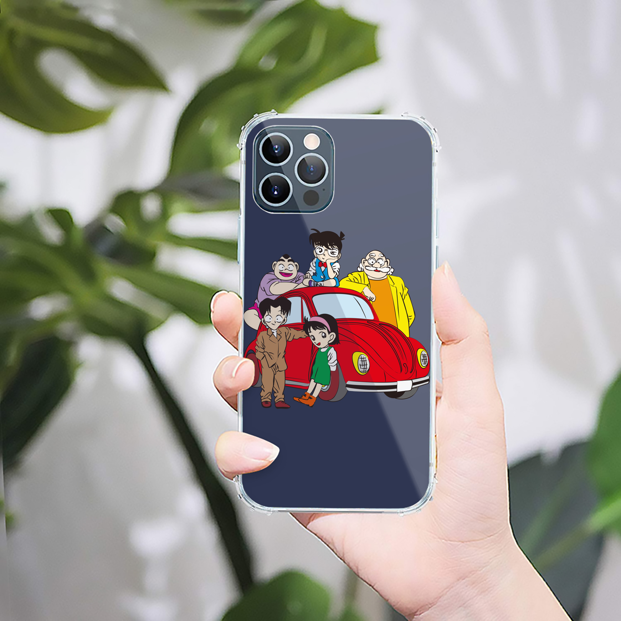 （画像用） 名探偵コナン Detective Conan 【iPhone 12シリーズ対応】透明スマホケース（クリアソフトケース）